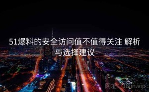 51爆料的安全访问值不值得关注 解析与选择建议