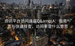 资讯平台访问速度Q&A：指南一览与快速排查，访问率是什么意思