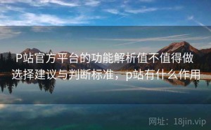 P站官方平台的功能解析值不值得做 选择建议与判断标准，p站有什么作用