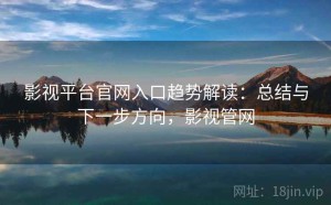 影视平台官网入口趋势解读：总结与下一步方向，影视管网