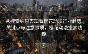 从搜索结果表现看樱花动漫行业趋势 关键点与注意事项，樱花动漫搜索功能
