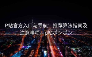 P站官方入口与导航：推荐算法指南及注意事项，p站ポンポン