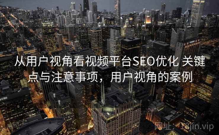 从用户视角看视频平台SEO优化 关键点与注意事项，用户视角的案例