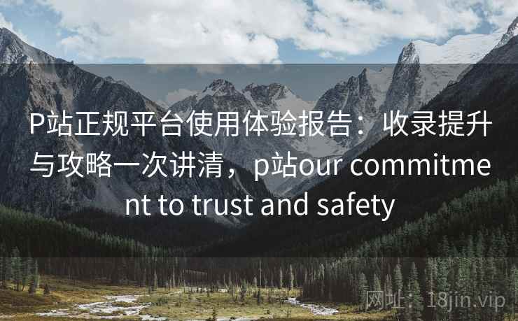 P站正规平台使用体验报告：收录提升与攻略一次讲清，p站our commitment to trust and safety