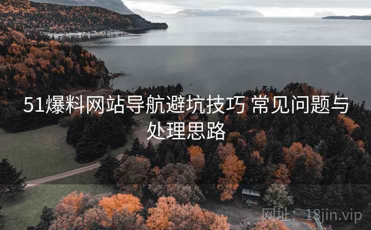 51爆料网站导航避坑技巧 常见问题与处理思路
