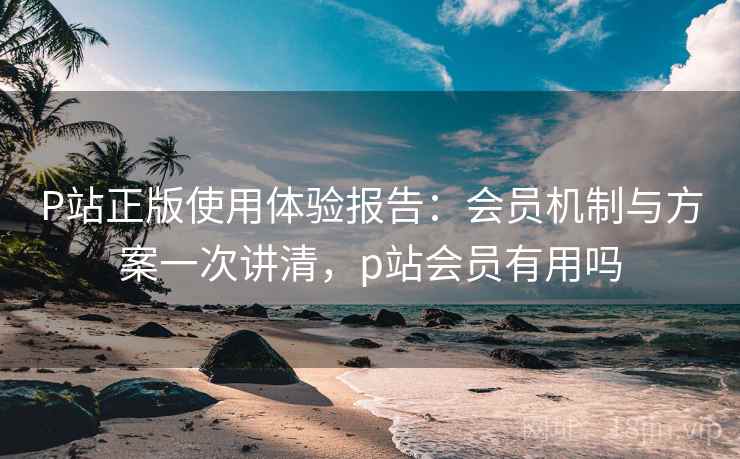 P站正版使用体验报告：会员机制与方案一次讲清，p站会员有用吗