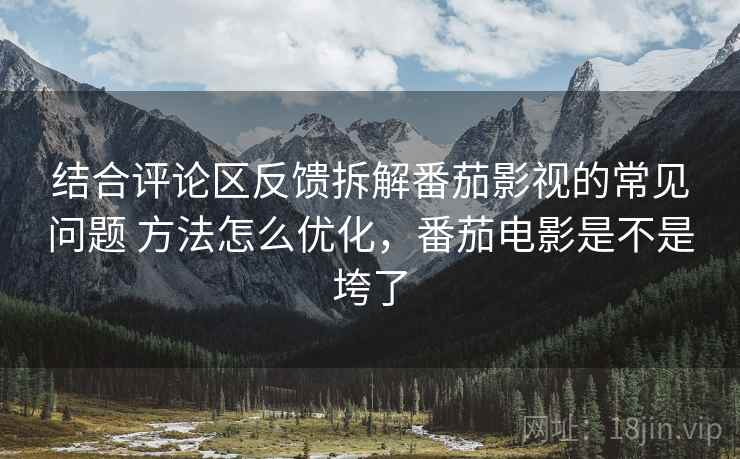 结合评论区反馈拆解番茄影视的常见问题 方法怎么优化，番茄电影是不是垮了